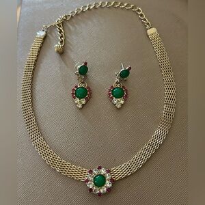 JULIANA Delizza & Elster Studio Girl Heirloom Parure Choker Necklace & Earrings